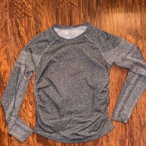 Figs Salta Seamless Cropped Shirt Womens Small Pullover Long Sleeve Underscrub